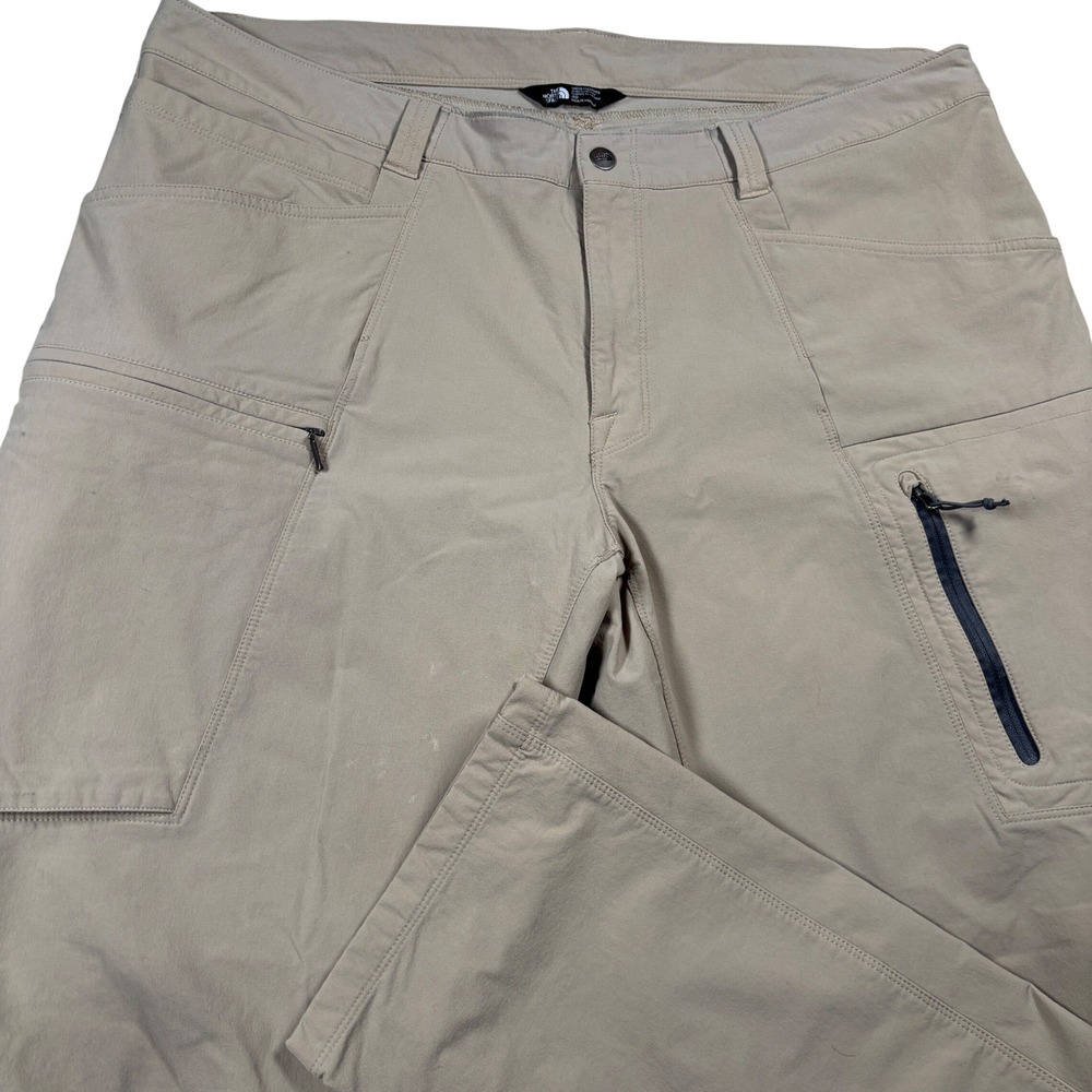 The North Face Hiking Cargo Pants Mens 40 Tan Stretch Outdoor Utility